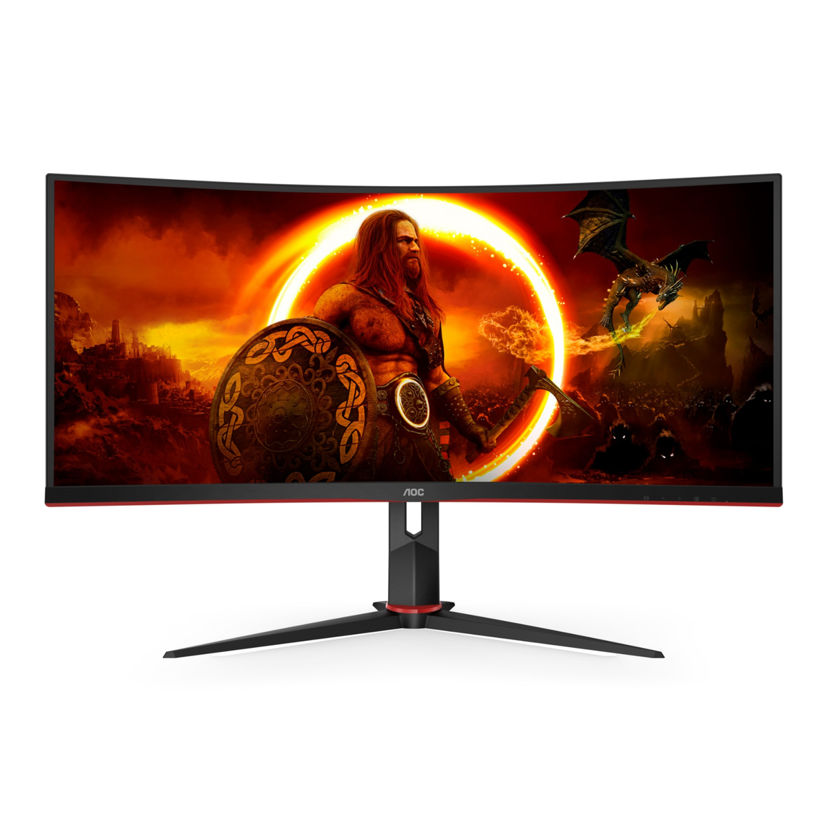 Refurbished AOC CU34G2XP 34" WQHD 180Hz 1ms Curved Gaming Monitor