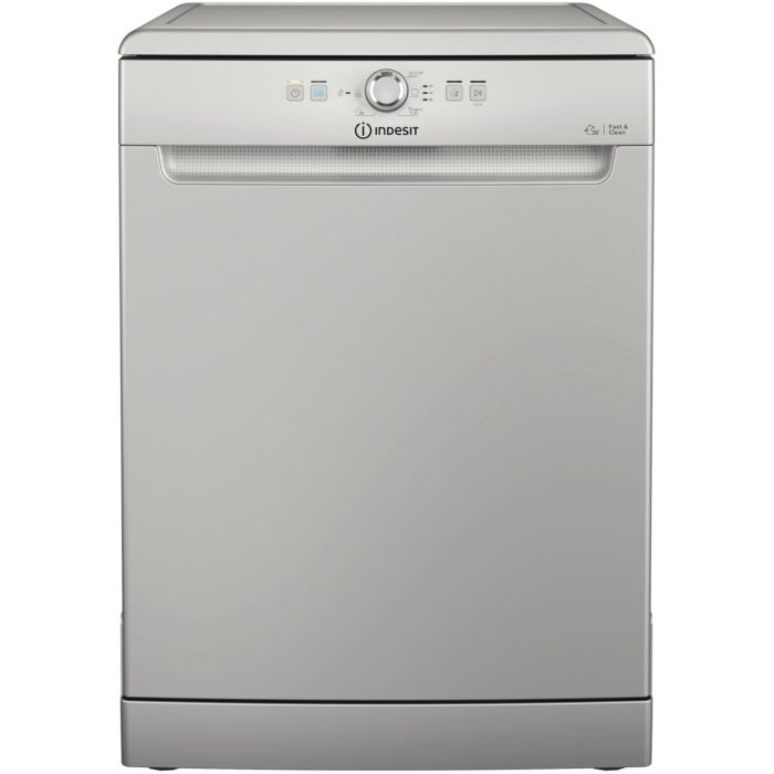 GRADE A2 - Indesit Fast&Clean Freestanding Dishwasher - Silver