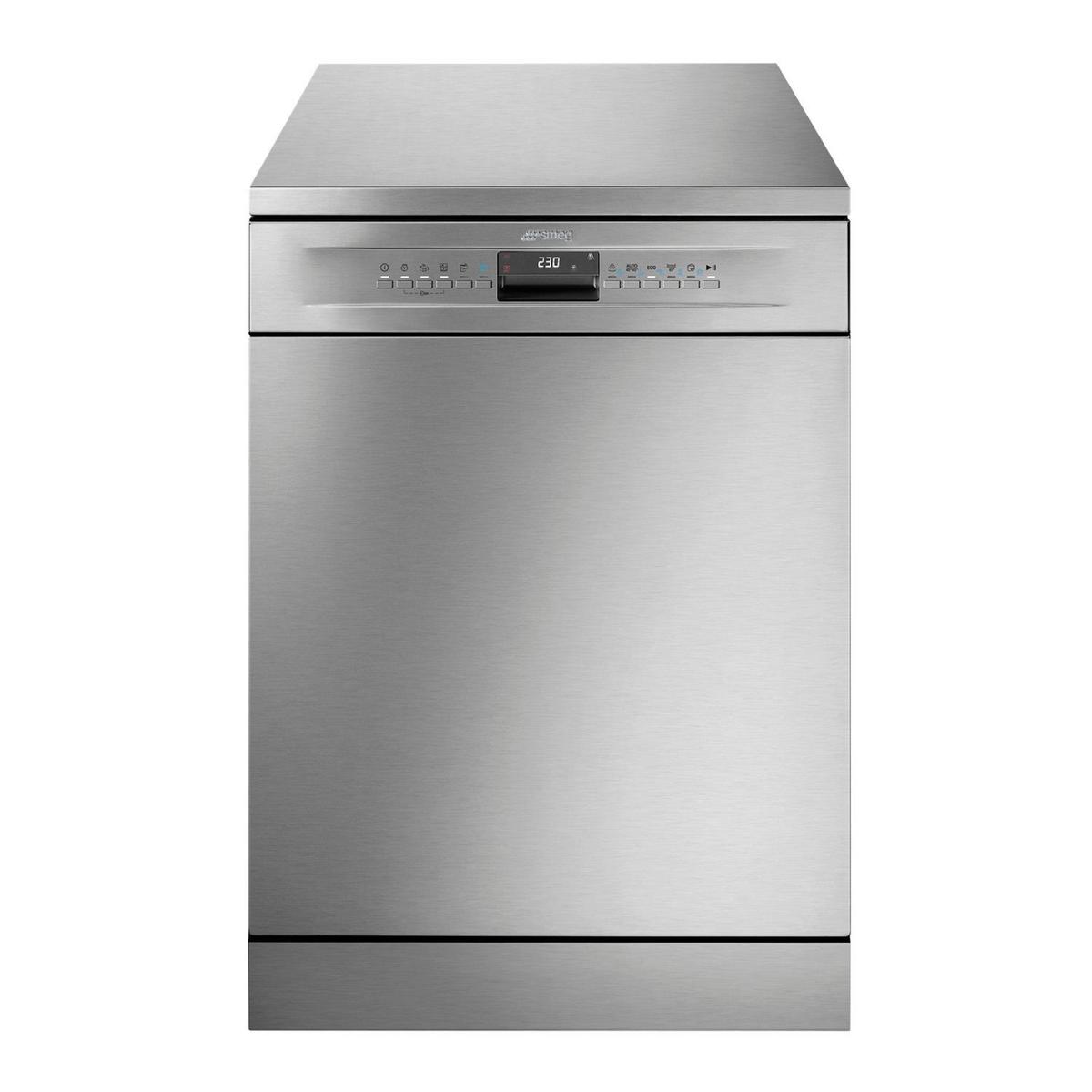 GRADE A2 - Smeg Universal Freestanding Dishwasher - A-Rated Stainless Steel