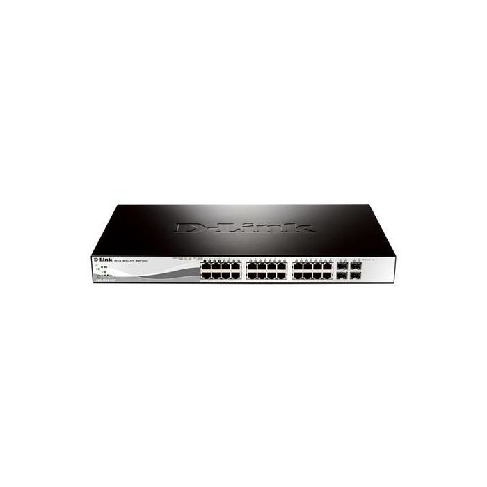 D-Link 28-Port Gigabit PoE Smart Managed Switch including 4 Combo Ports