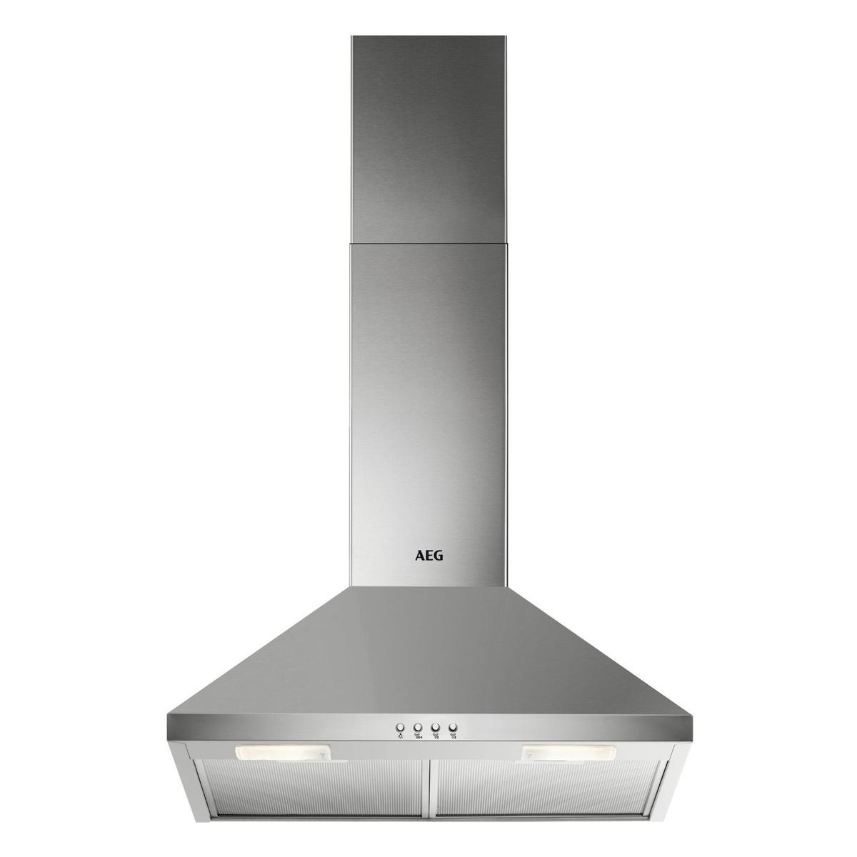 GRADE A2 - AEG 3000 Series 60cm Chimney Cooker Hood - Stainless Steel