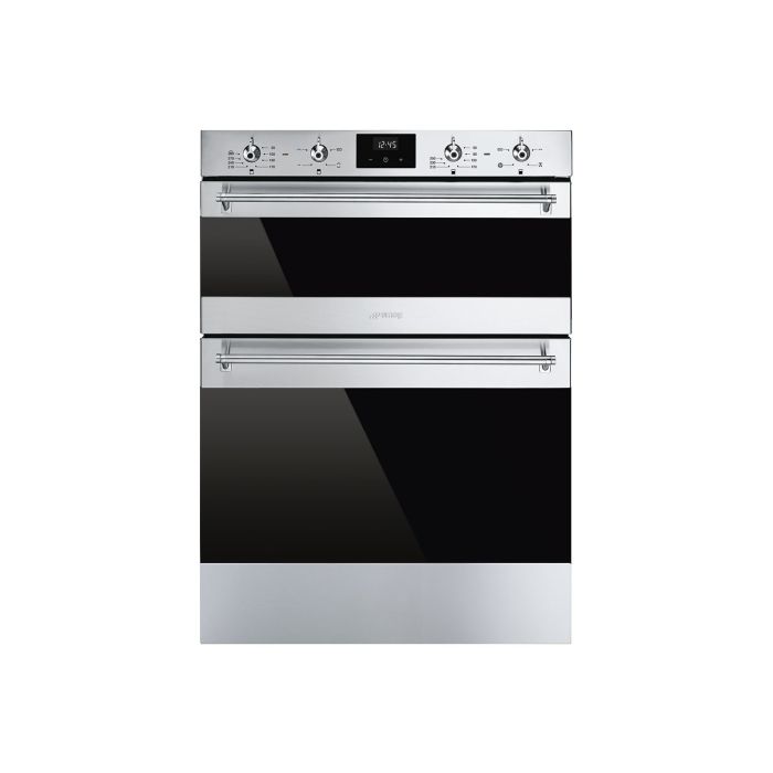 Smeg DUSF6300X Classic Built-Under Electric Double Oven - Stainless Steel 
