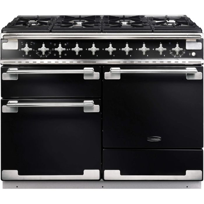 Rangemaster ELS110DFFGB Elise 110cm Dual Fuel Range Cooker - Black