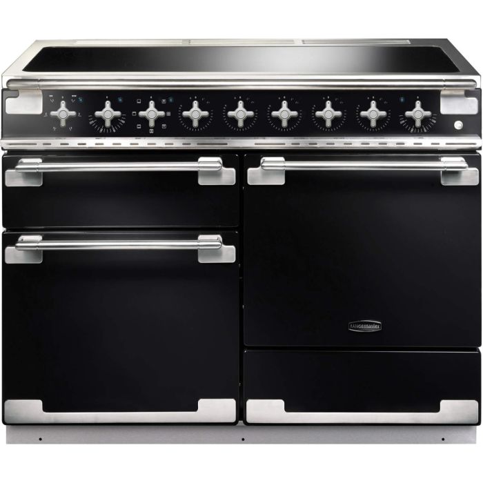 Rangemaster ELS110EIGB Elise 110 Electric Range Cooker with Induction Hob - Black