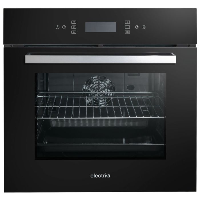 electriQ Electric Single Oven with Touch Controls - Black