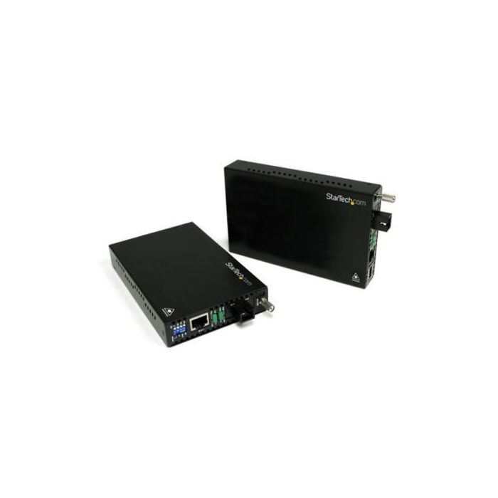 StarTech.com 10/100 Mbps Ethernet Single Mode WDM Fiber Media Converter Kit SC 20km