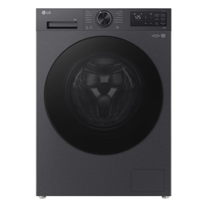 LG VX50 Series 9kg 1200rpm Washing Machine - AI Direct Drive Black