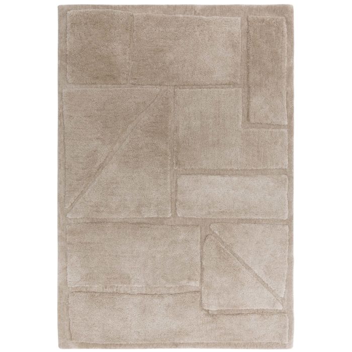 Beige Rug with Collage Design - 230 x 160 cm - Horizon