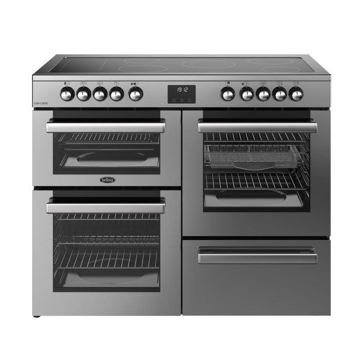 Refurbished Belling Cookcentre 110cm Electric Ceramic Range Cooker - Stainless