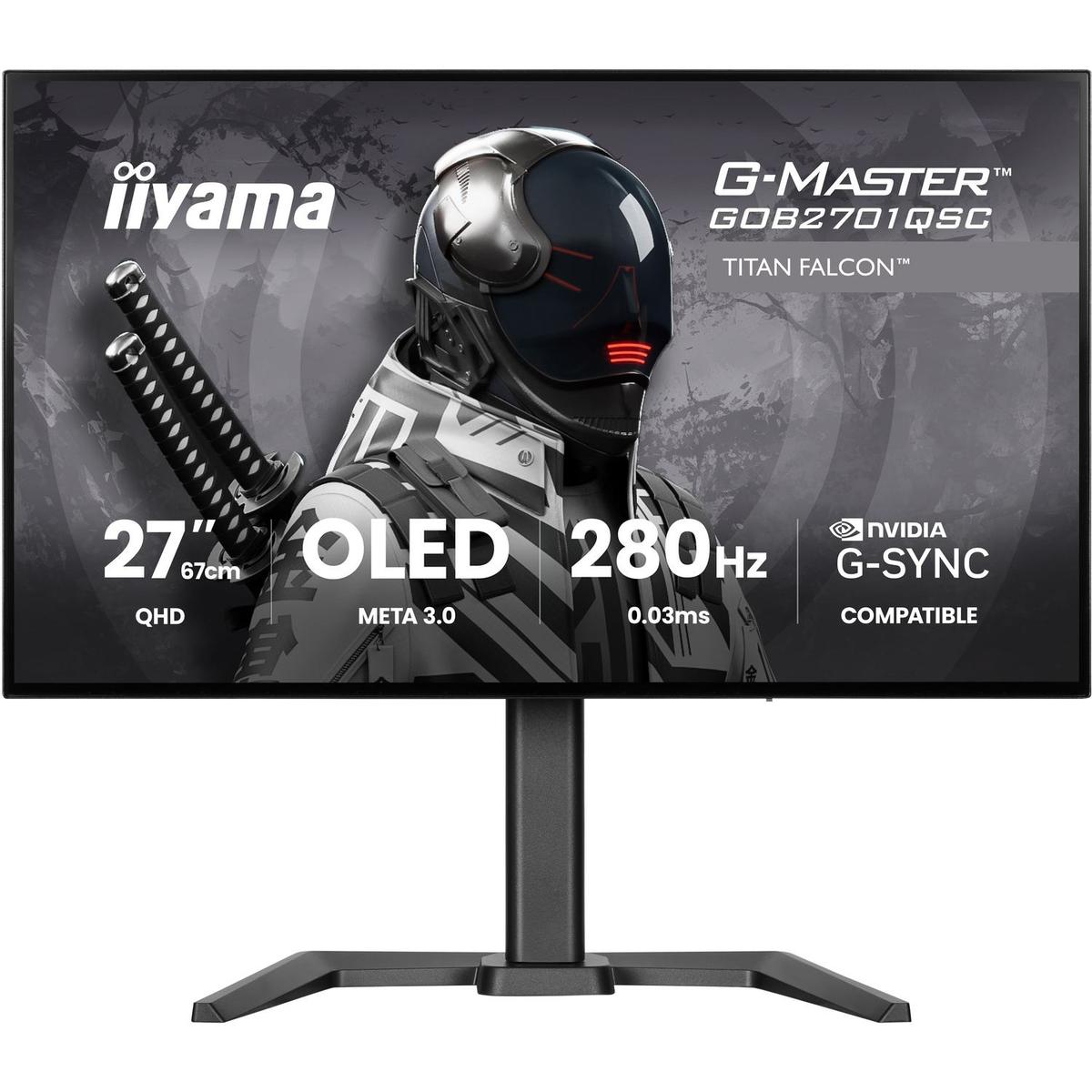 iiyama G-MASTER GOB2701QSC 27" OLED WQHD 280Hz 0.03ms Gaming Monitor