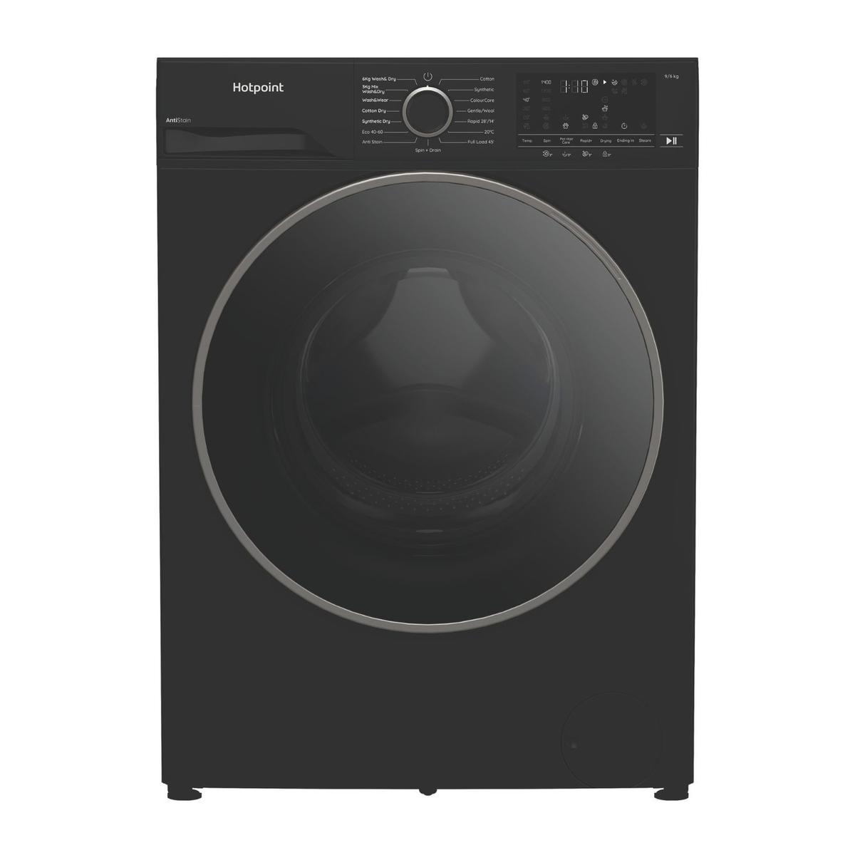 Hotpoint AntiStain 9kg Wash 6kg Dry 1400rpm Washer Dryer - Black
