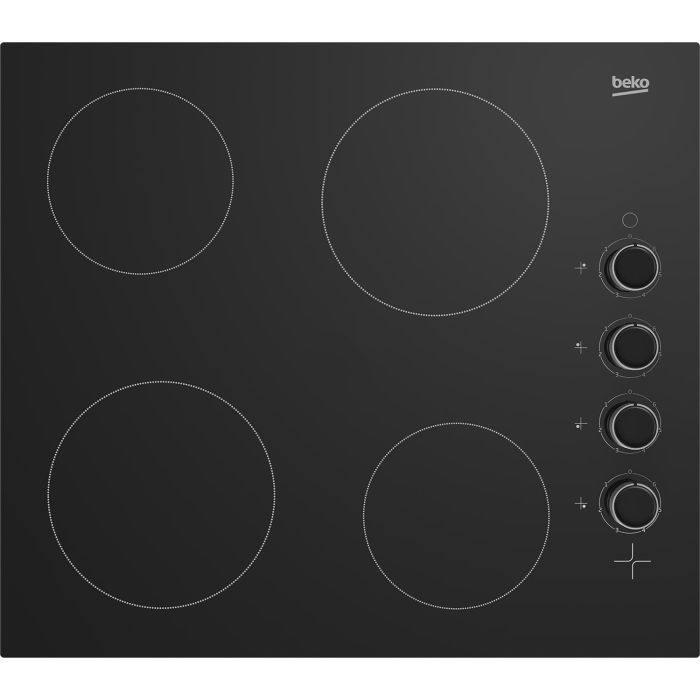 GRADE A1 - Beko 60cm 4 Zone Ceramic Hob