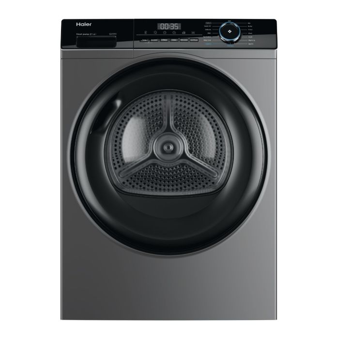 GRADE A1 - Haier 939 Series 3 8kg Heat Pump Tumble Dryer - A++ Rated, Reverse Action - Graphite
