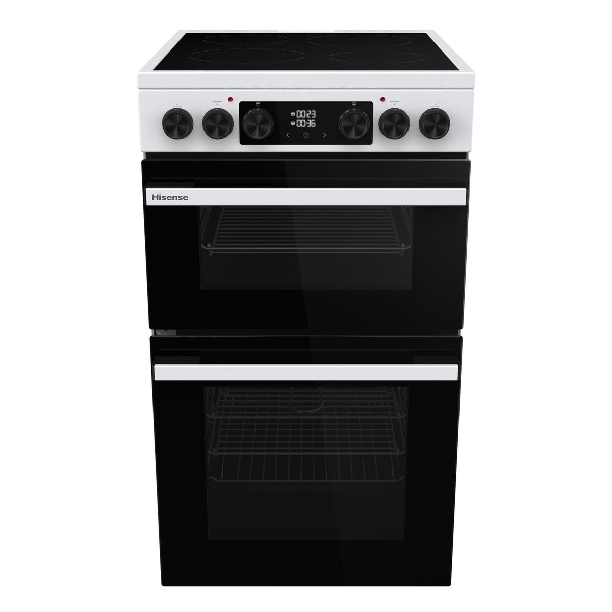 Refurbished Hisense HDCEC5C10W 50cm Electric Cooker with Air Fry - White