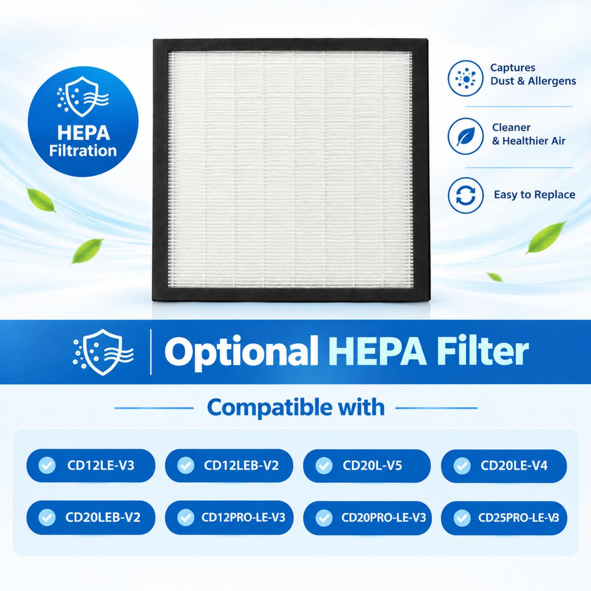 electriQ HEPA Filter for CD Range Dehumidifiers
