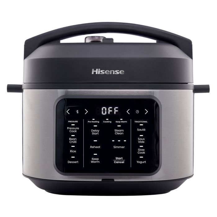 Hisense HMC6SBUK 6L Multicooker - Stainless Steel & Black