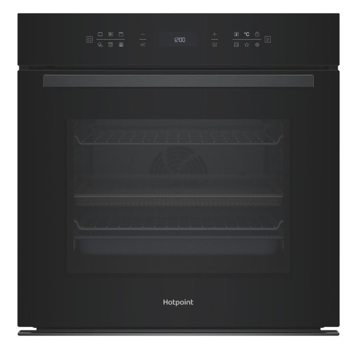 Refurbished Hotpoint Class 6 ActiveMultiflow HOI68PT1SBUK Electric Single Fan Oven with Air Fry and DualClean- Black