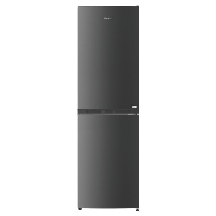 Hotpoint 246 Litre 50/50 Freestanding Fridge Freezer - Black Steel