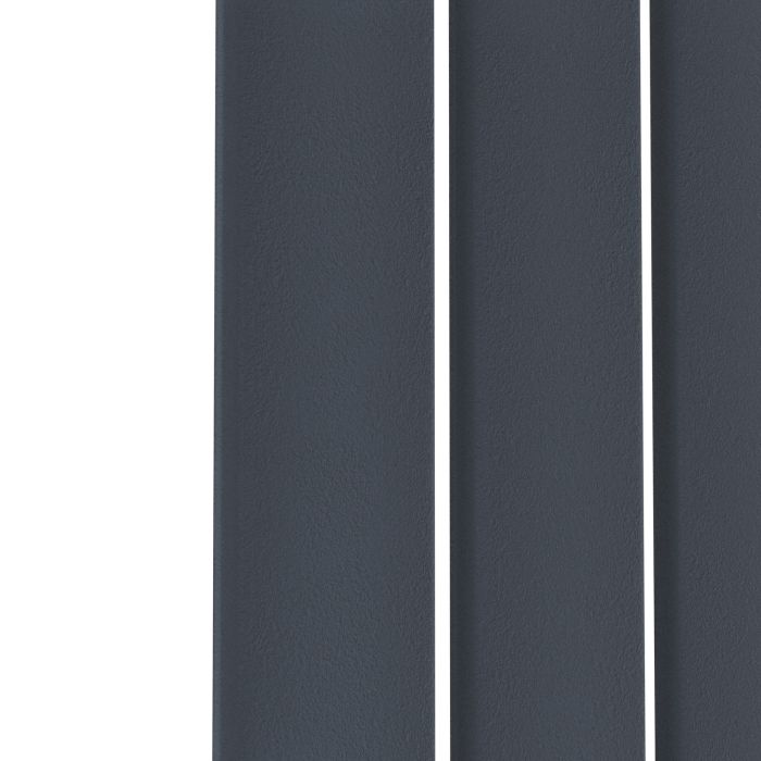 Riace Anthracite Horizontal Flat Designer Radiator 600x884mm Single Panel 2065 BTU