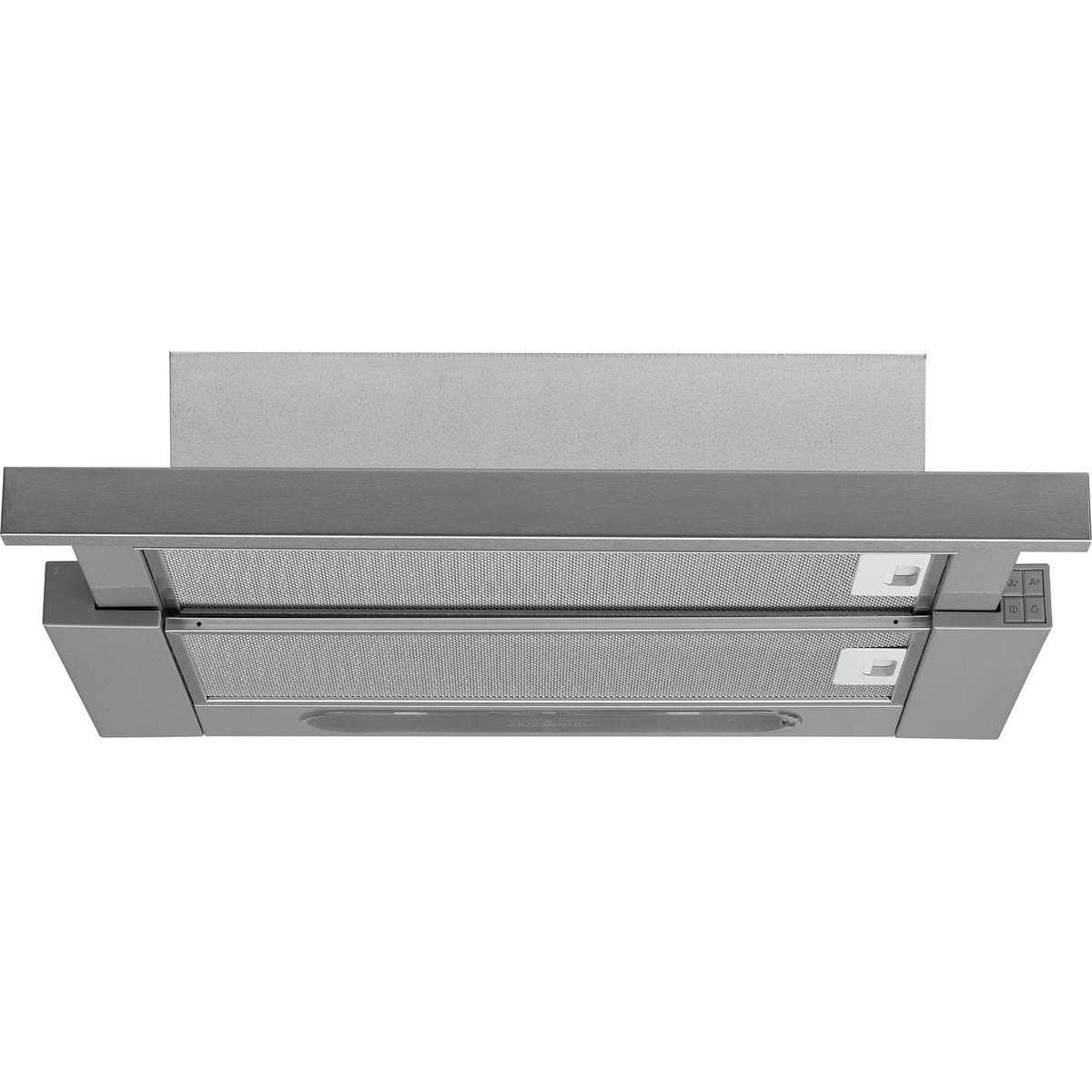 GRADE A3 - Hotpoint 60cm Telescopic Canopy Cooker Hood - Stainless Steel