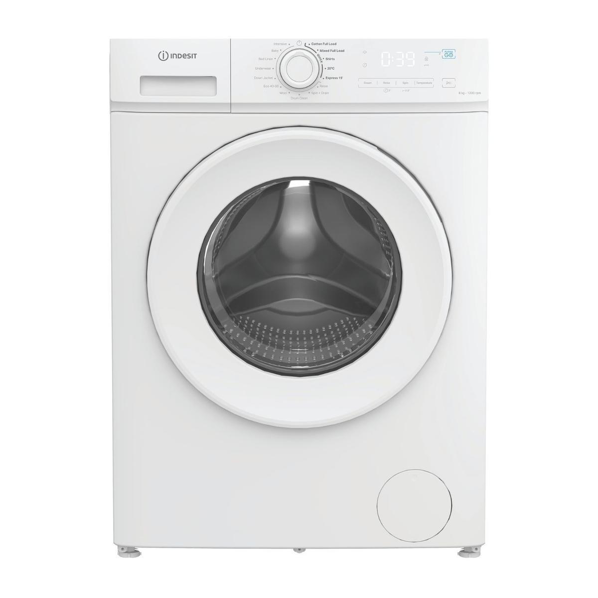 GRADE A1 - Indesit MyTime 8kg 1200rpm Washing Machine - White
