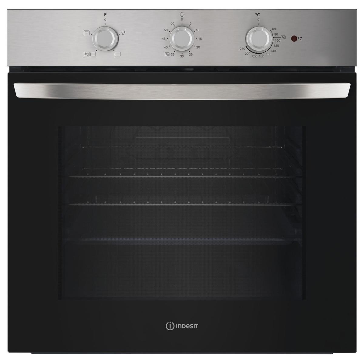 GRADE A2 - Indesit IO232HXUK Electric Conventional Single Oven - Stainless Steel  