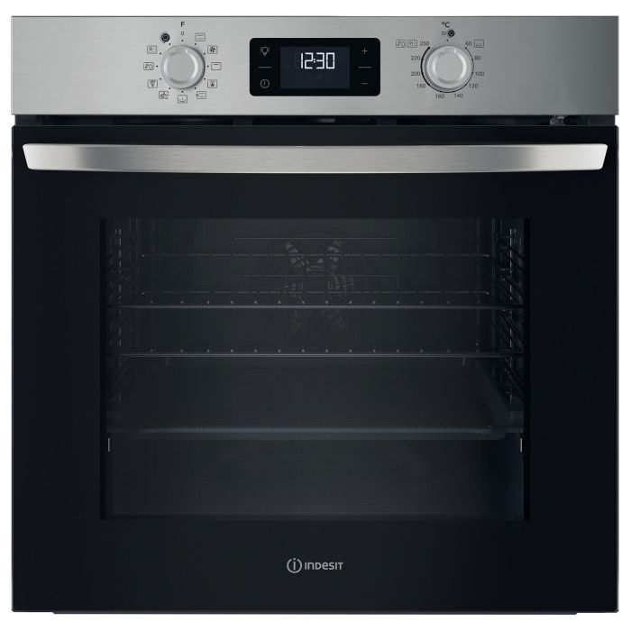 Indesit IO278P1XUK Turn&Go Electric Single Oven - Stainless Steel  