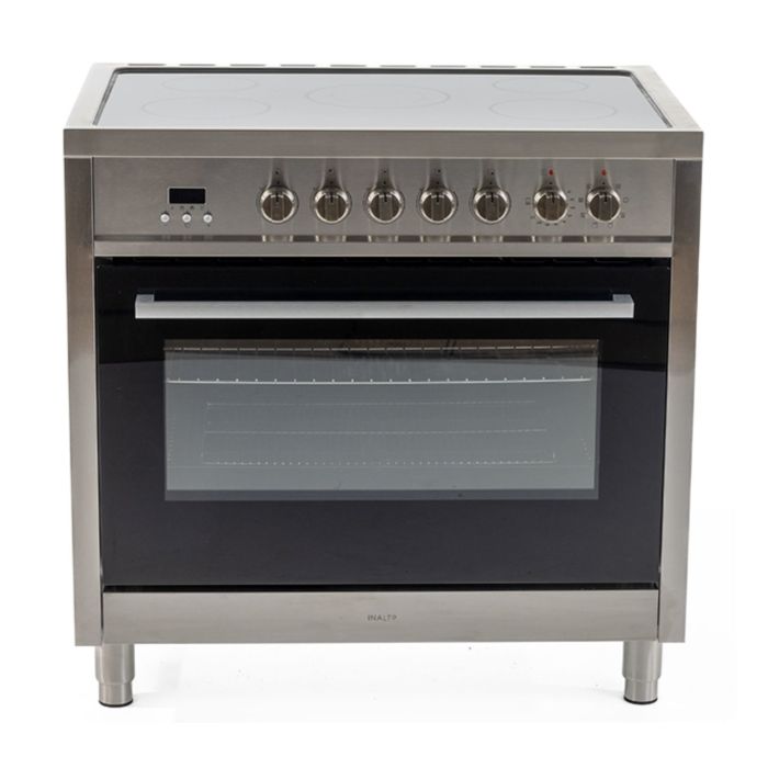 Refurbished Inalto 90cm Single Cavity Ceramic Range Cooker Stainless Steel
