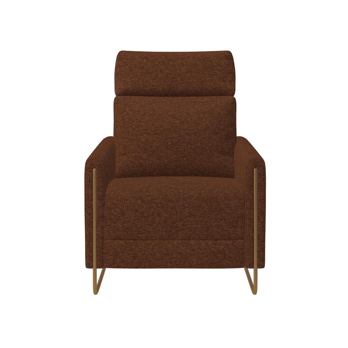 Brown Chenille Electric Recliner Chair with USB - Joni