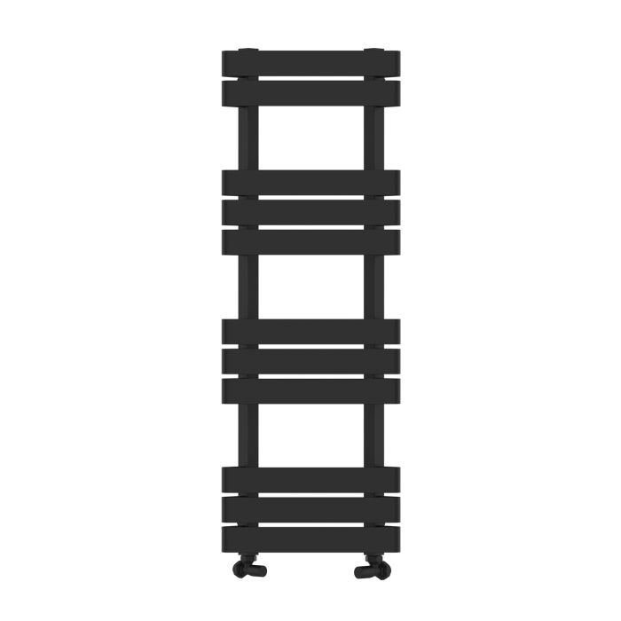 Black Corner Towel Radiator 1200 x 400mm - Kahli
