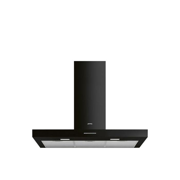 Smeg 90cm Chimney Cooker Hood - Black