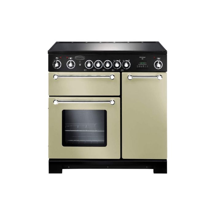 Rangemaster 79280 Kitchener 90cm Electric Range Cooker - Cream And Chrome
