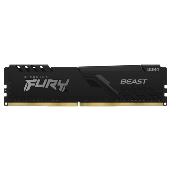 Box Opened Kingston FURY Beast Black 32GB 1x32GB DDR4 3200MHz DIMM Desktop Memory