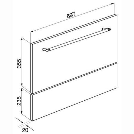 Smeg KIT93624X 90cm Door Kit