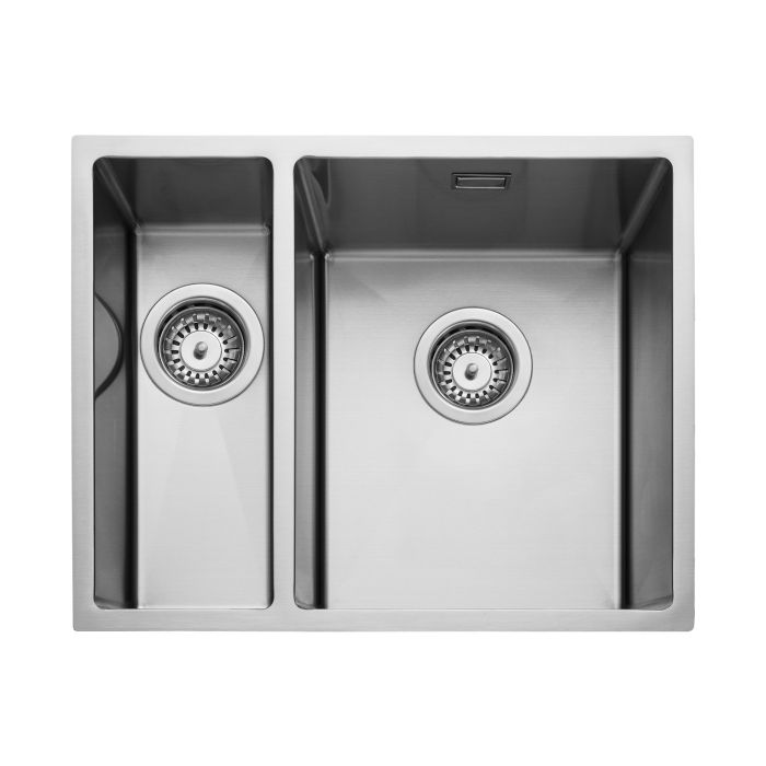 ALMOST PERFECT - Rangemaster Kube 1.5 Bowl Inset / Undermount Chrome Stainless Steel Kitchen Sink