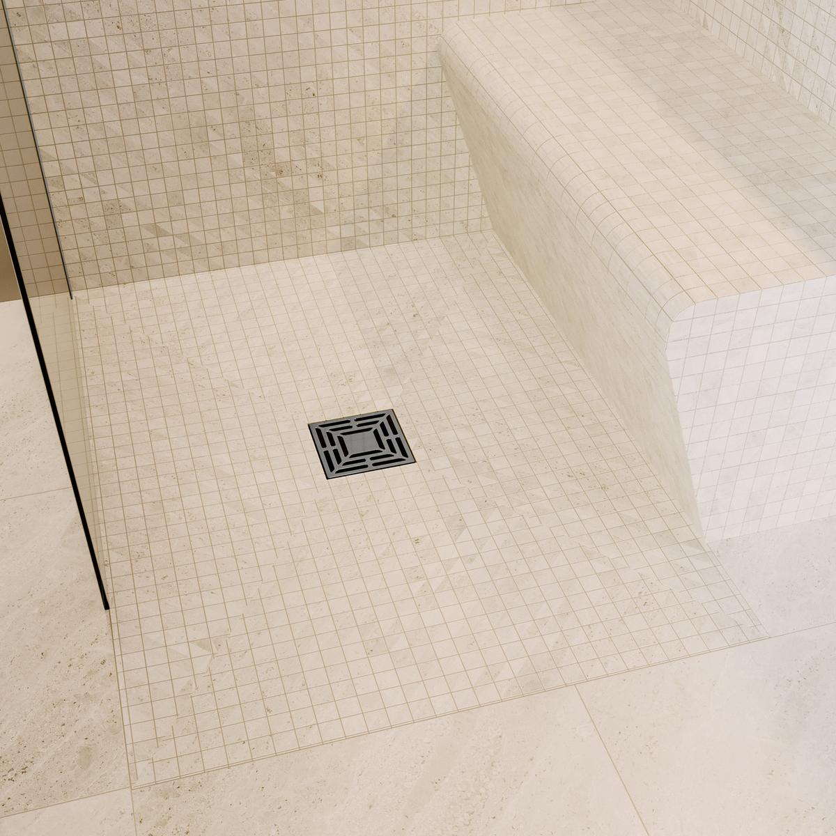 1200 x 900mm Wet Room Shower Tray Formers (Tile-Ready Boards) with Square Waste