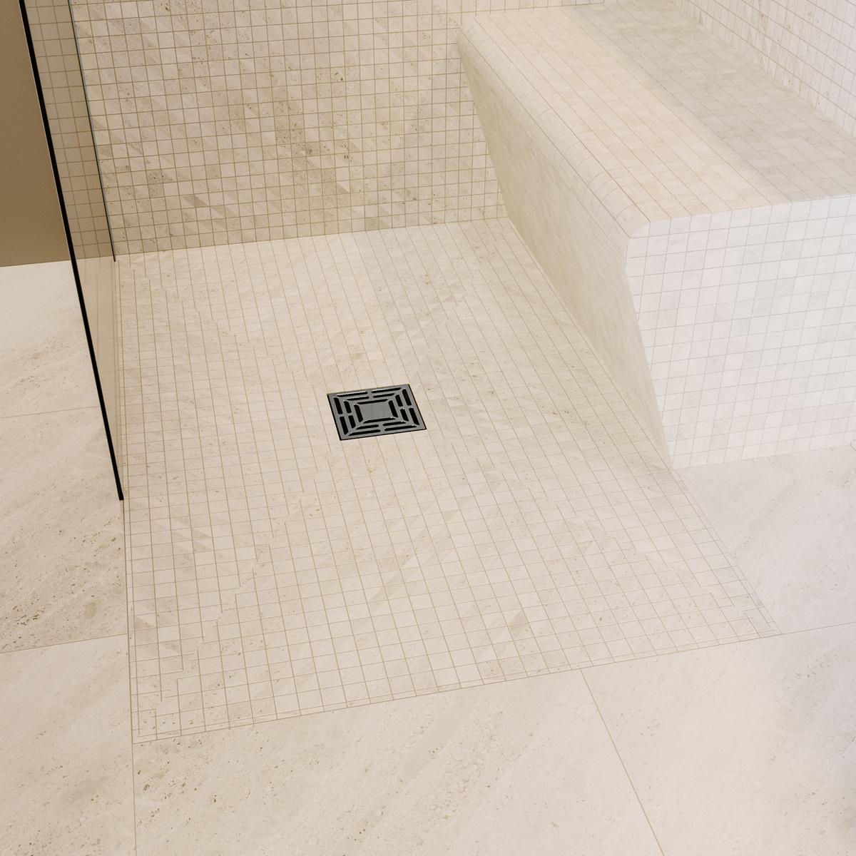 1400 x 900mm Wet Room Shower Tray Formers (Tile-Ready Boards) with Square Waste