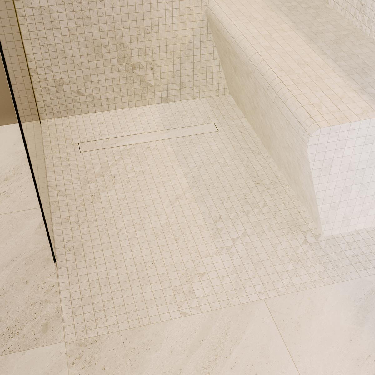 1200 x 900mm Wet Room Shower Tray Formers (Tile-Ready Boards) with Linear End Waste