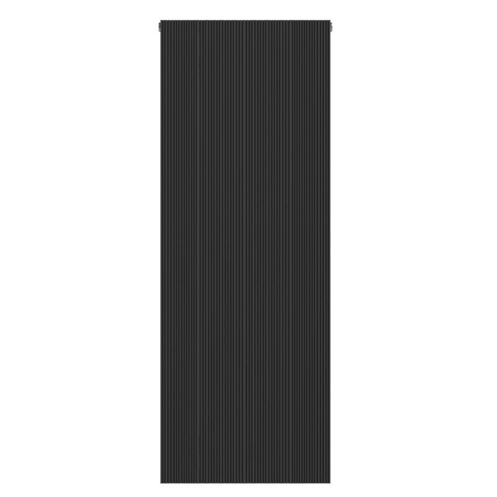 Black Designer Vertical Single Panel Radiator 1200 x 440mm - Laguna