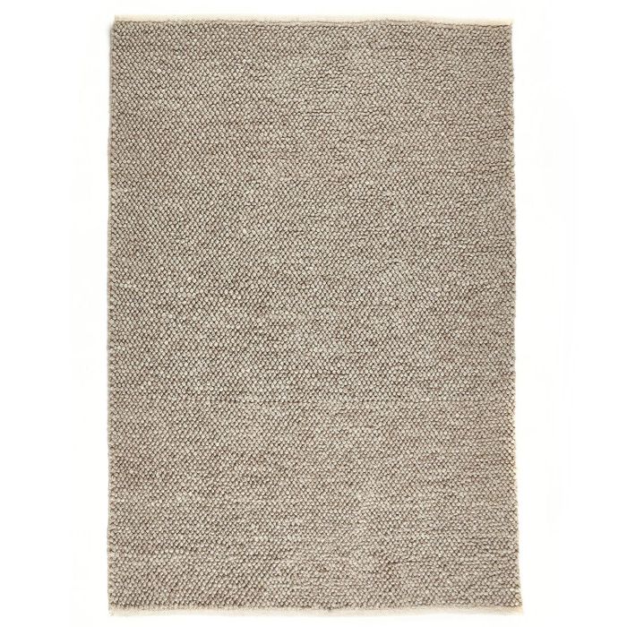 Handwoven Wool Loop Beige Rug - 230 x 160 cm - La Playa - Origins