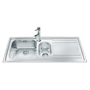 Smeg LE102D Rigae 1.5 Bowl Sink with Right Hand Drainer