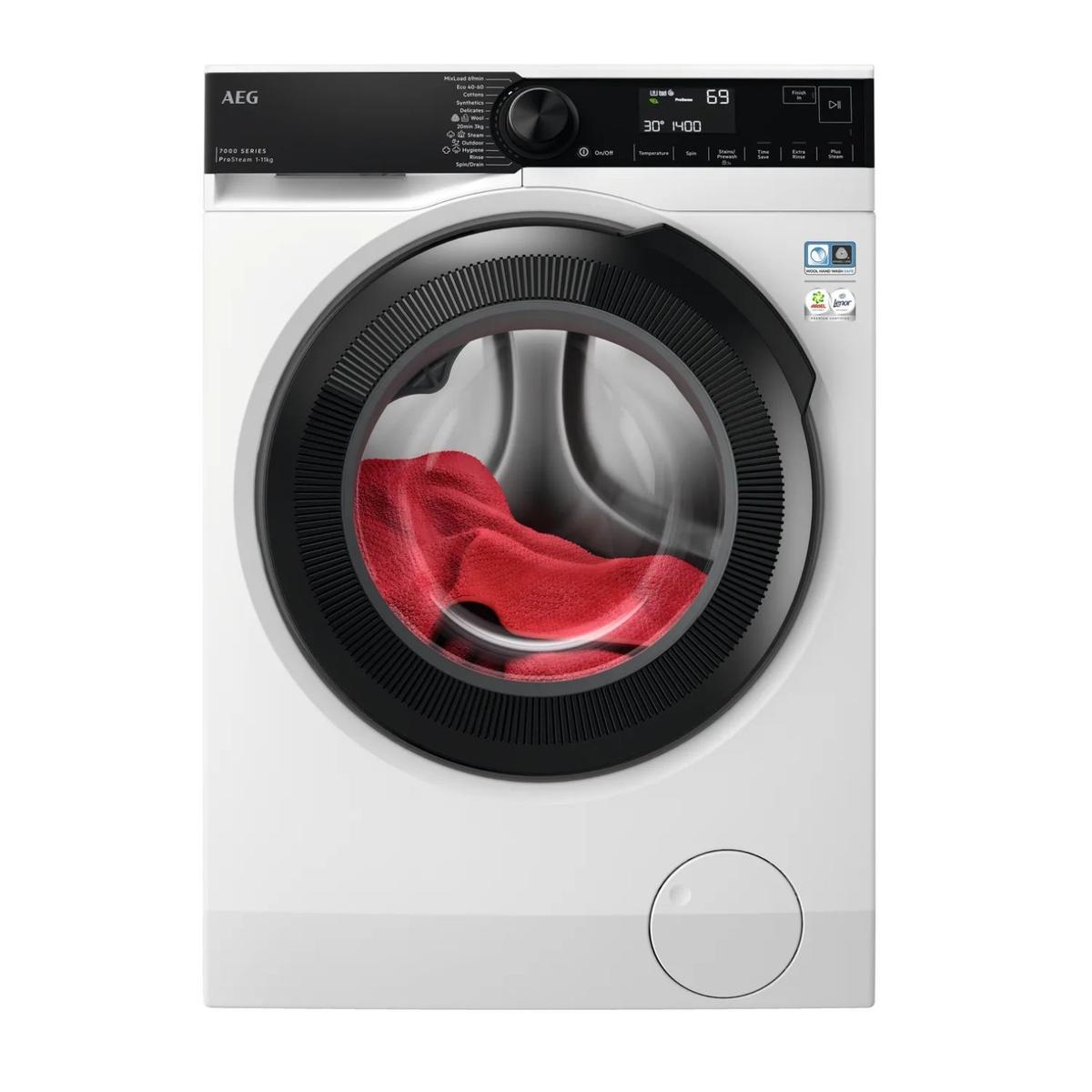 Refurbished AEG 7000 Series LFR741144B ProSteam 11kg 1400rpm Washing Machine - White