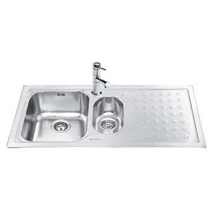 Smeg LV100D-3 Stilla 1.5 Bowl Sink with Right Hand Drainer