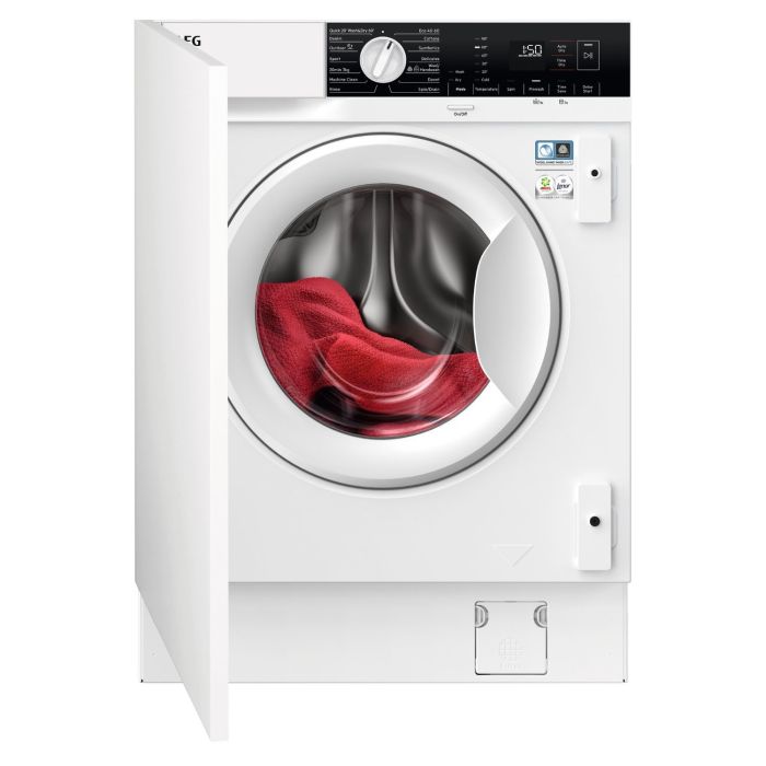 Refurbished AEG 6000 Series AutoSense LX6WG84634BI Integrated 8/4KG 1600 Spin Washer Dryer White