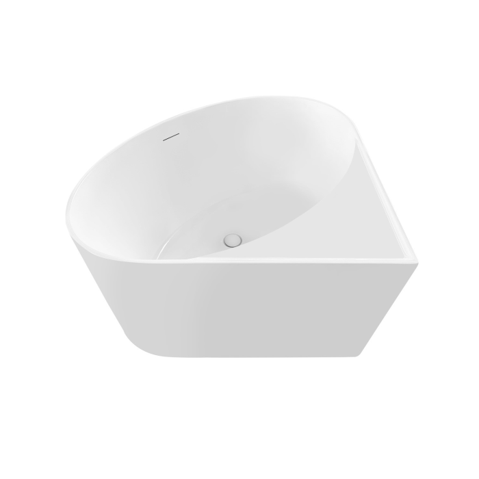 Freestanding Double Ended Small Round Corner Bath 1000 x 1000mm - Malta