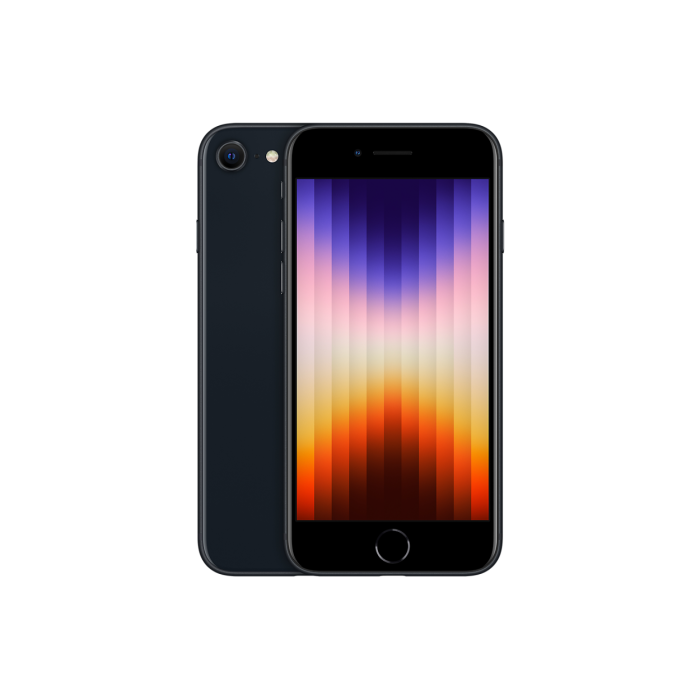 Refurbished Apple iPhone SE 3rd Gen Midnight 4.7" 64GB 5G Unlocked & SIM Free Smartphone