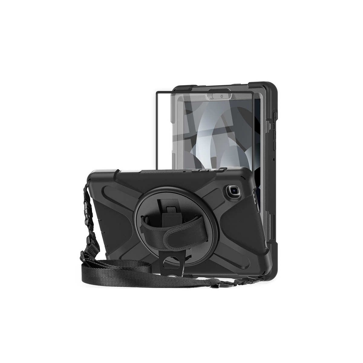 iPad Air 10.9" 2020 / 2022 Rugged Case With Screen Protector - Black
