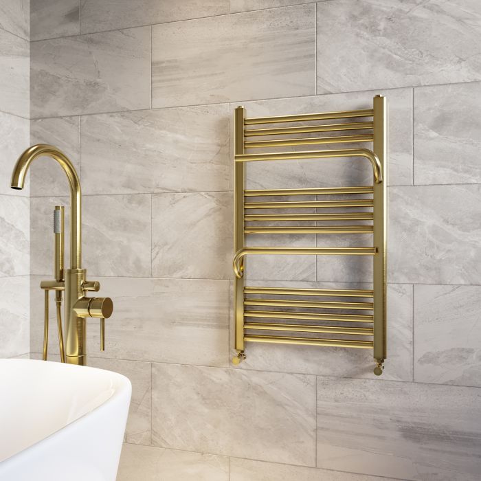 GRADE A2 - Brass Towel Radiator 800 x 500mm - Nazco
