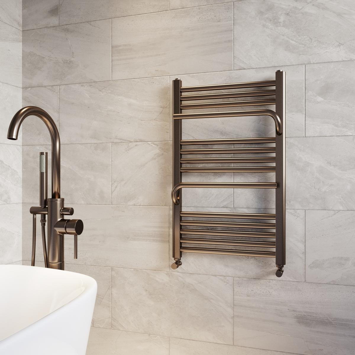 Bronze Towel Radiator 800 x 500mm - Nazco