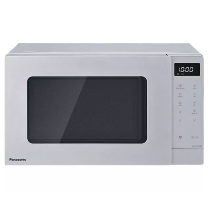 Panasonic NN-ST23QMBPQ 20L Compact Microwave Oven Stainless Steel – 800W Digital Solo Microwave with Auto Cook Programmes & Quick Defrost